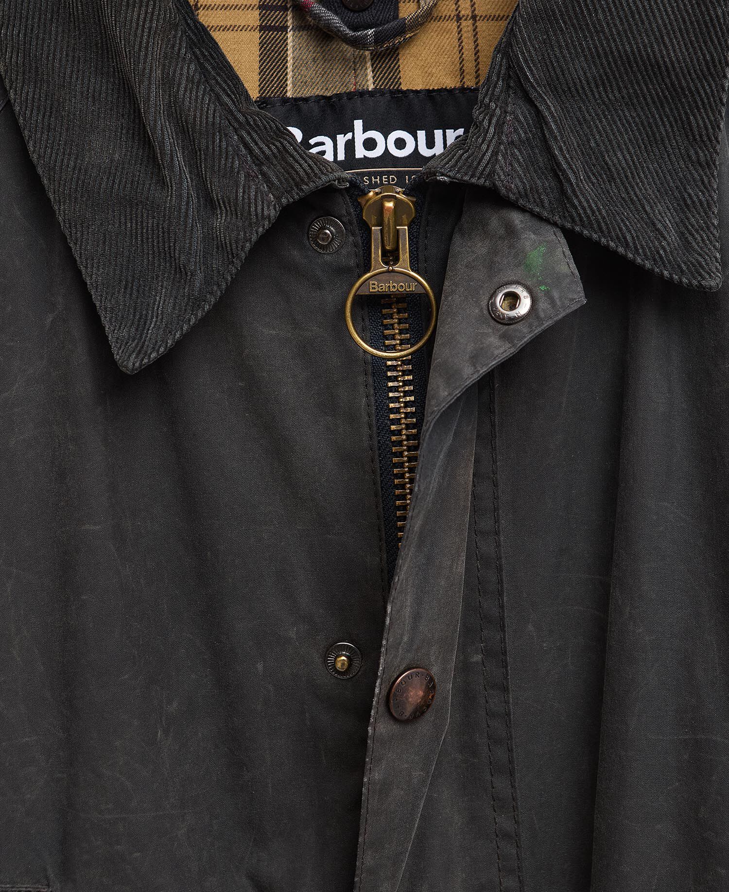Barbour Re-Loved Ashby Waxed JacketM - Size M Navy