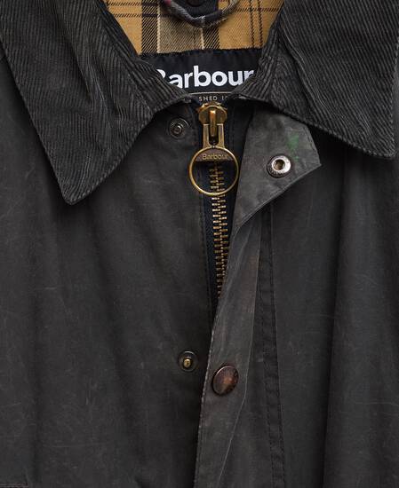 Barbour Re-Loved Ashby Waxed JacketM - Size M Navy