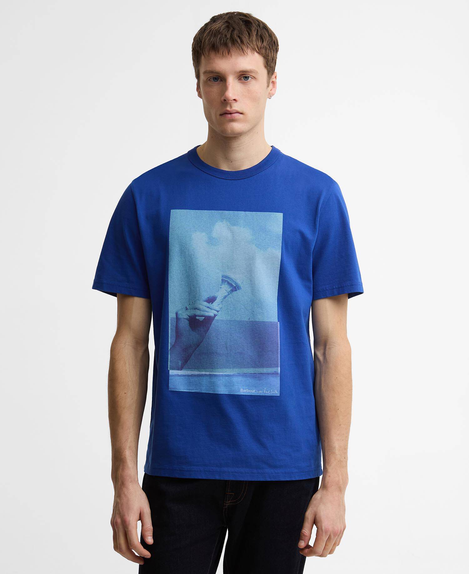 Paul Smith Loves Barbour Scoop T-Shirt Royal image number 0