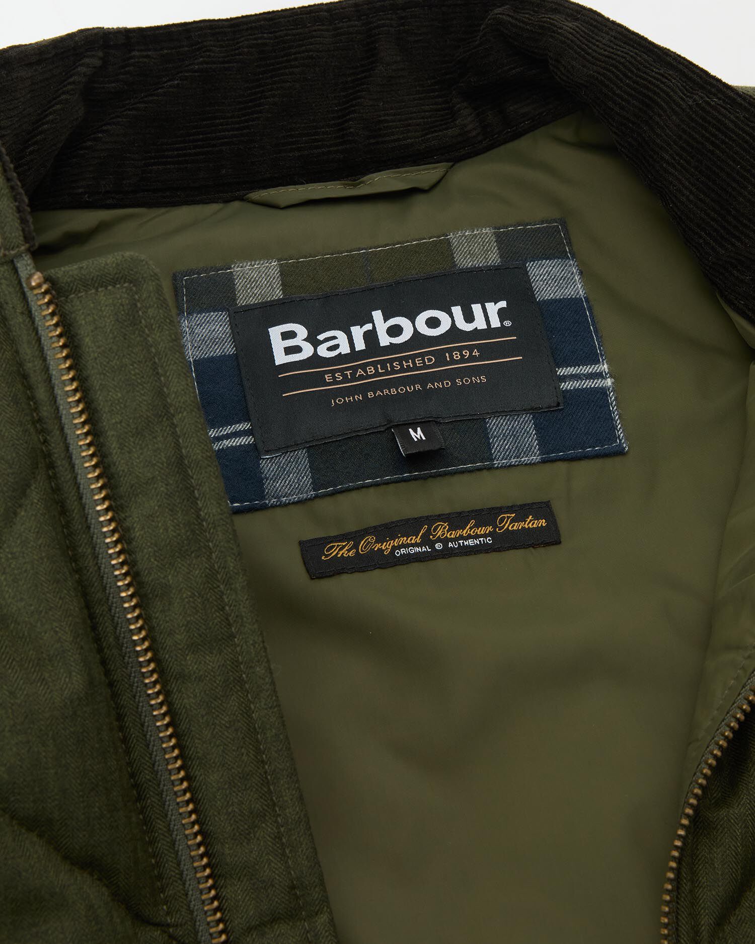 City Harrington Quilted Gilet Olive