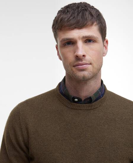 Essential Crew-Neck Jumper Willow Green
