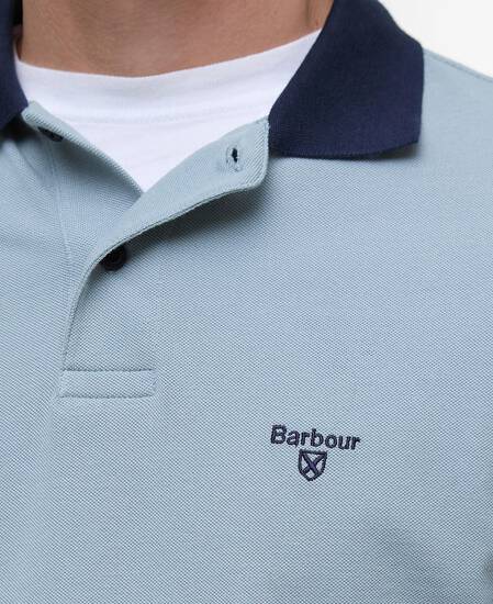 Lynmouth Tipped Polo Shirt Lead