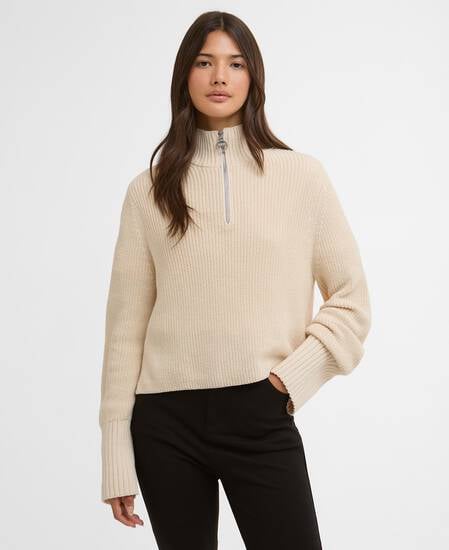 Kennedy Knitted Jumper Bone White