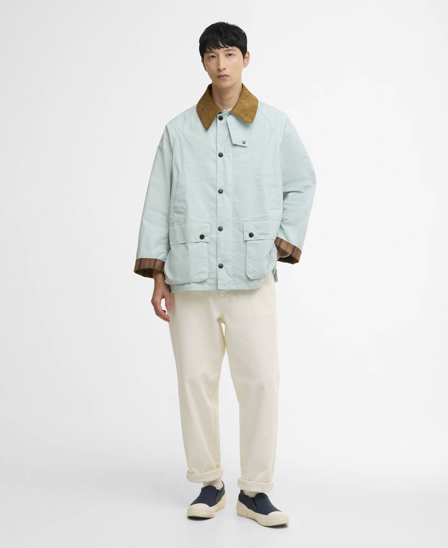 Freizeitjacke Oversized Bedale Ice Blue image number 1