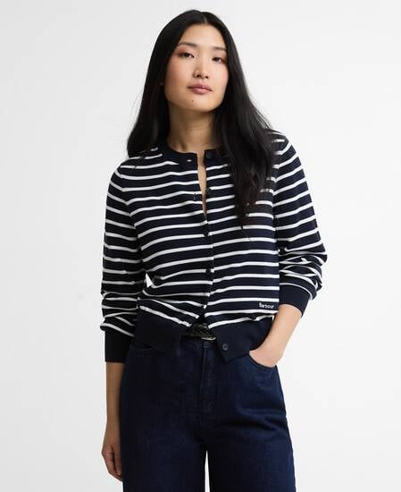 Cardigan Baiton Striped Dark Navy Stripe