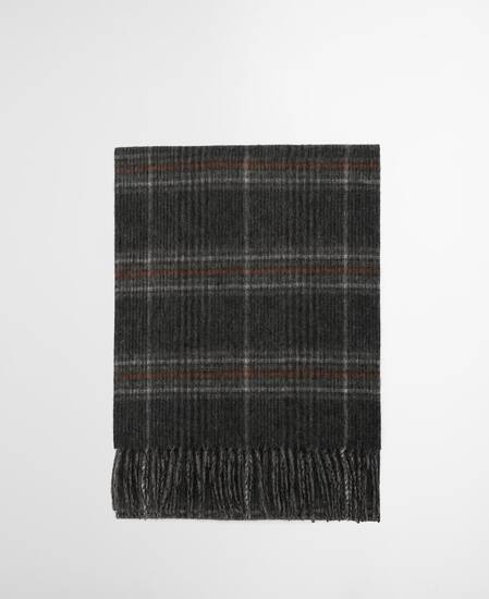 Marsden Reversible Lambswool Scarf Grey/Navy