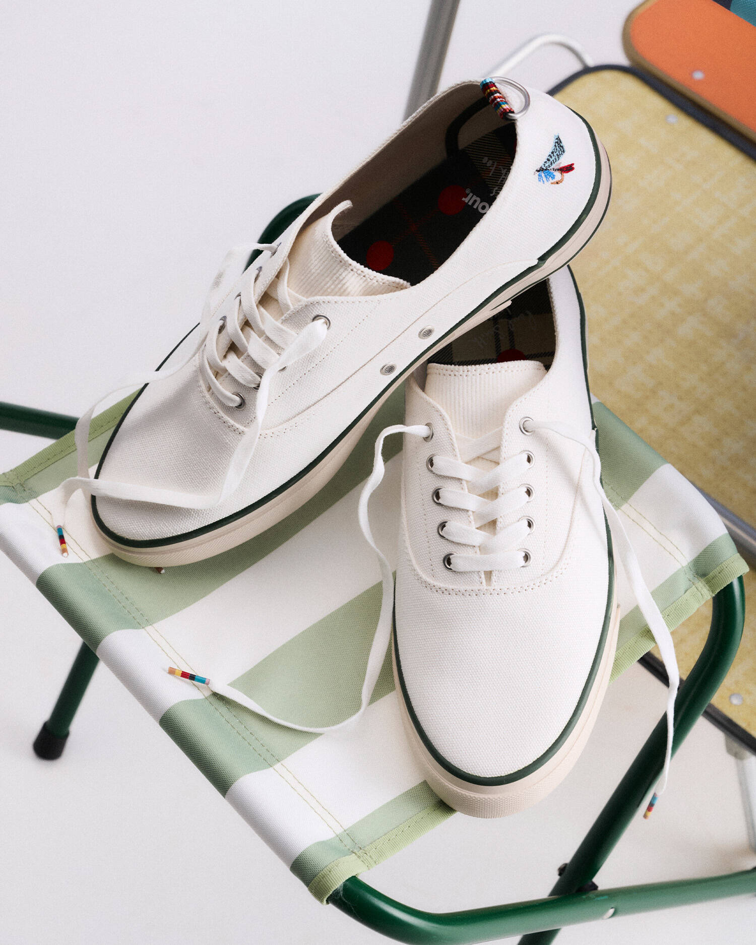 Scarpe da tennis da donna Paul Smith Loves Barbour Off White image number 0