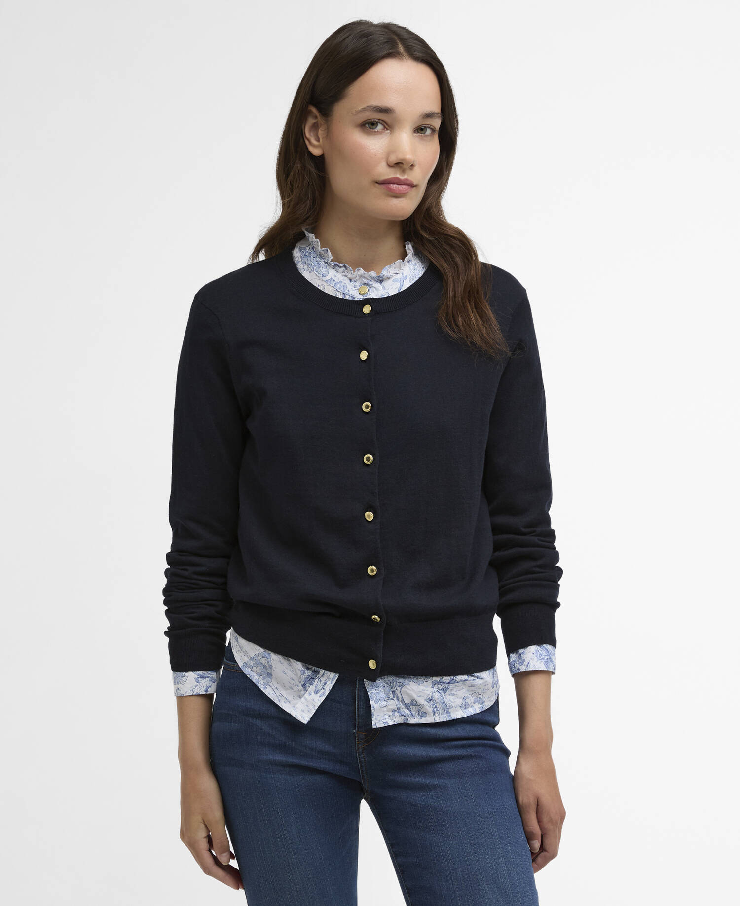 Wisteria Cardigan Navy image number 0