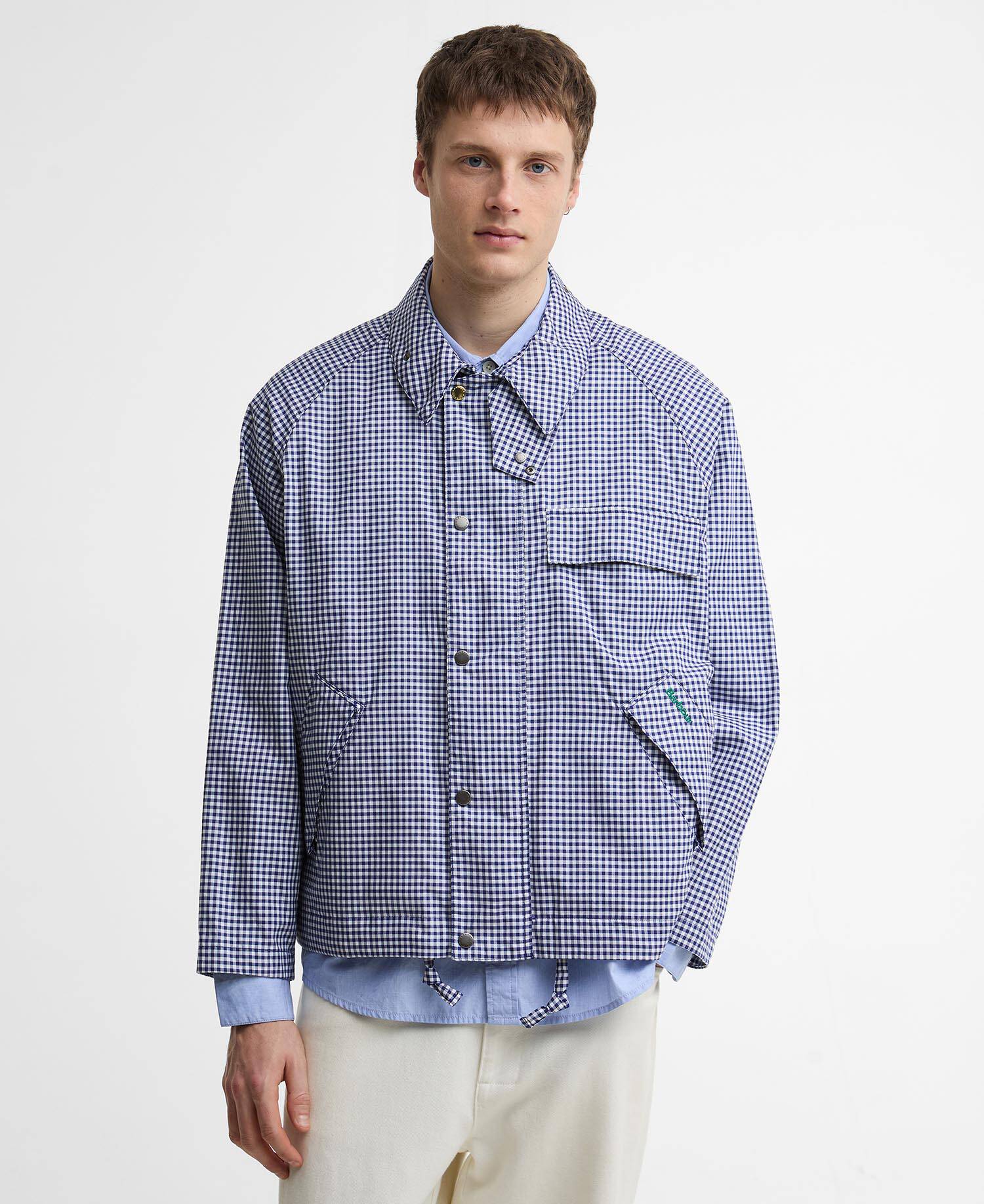 Giacca casual Transport Paul Smith Loves Barbour Navy/White image number 0