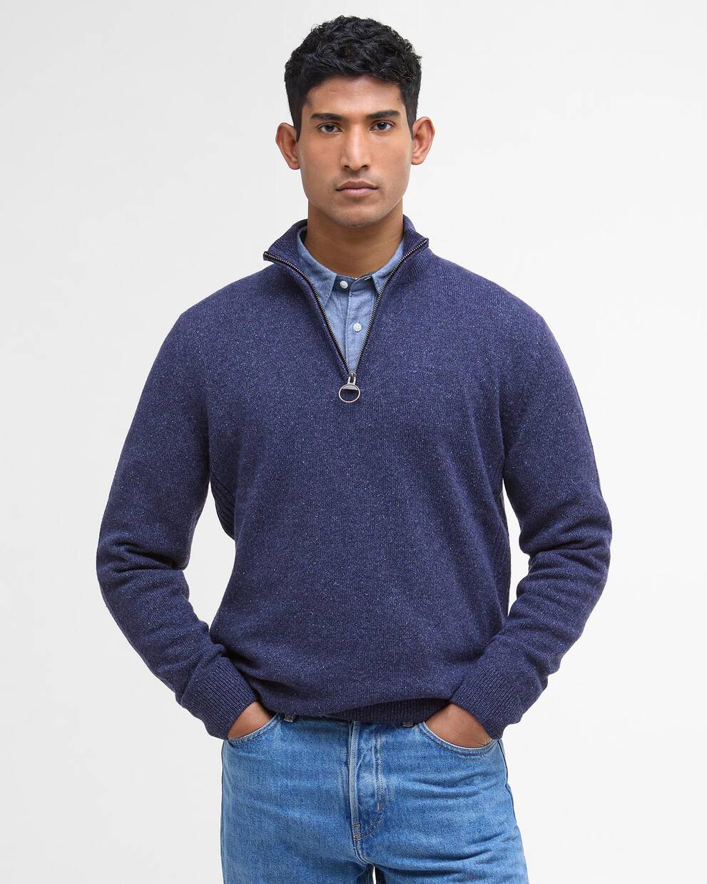 Felpa con mezza zip Essential Tisbury