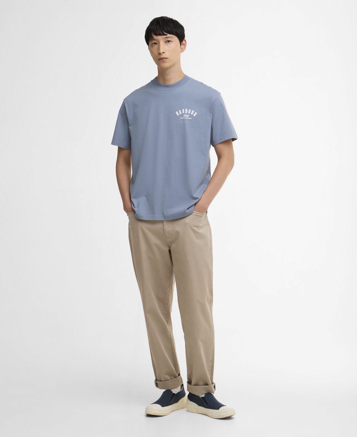 T-Shirt 1956 Graphic OS Washed Blue
