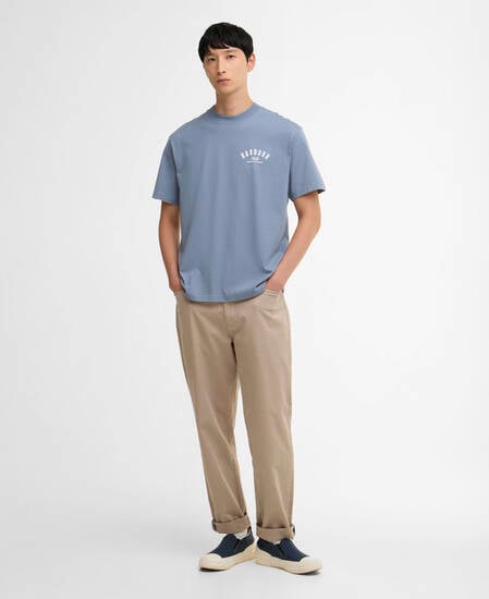 1956 Graphic OS T-Shirt Washed Blue