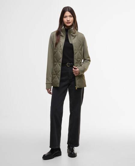 Sweatshirt Kya Quilted Dusky Khaki