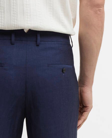 Willowtree Linen Blend Trouser Navy