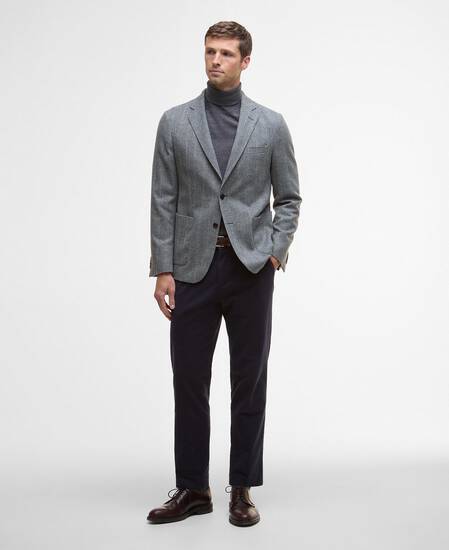 Sutherland Herringbone Blazer Grey Sutherland Herringbone Blazer Grey