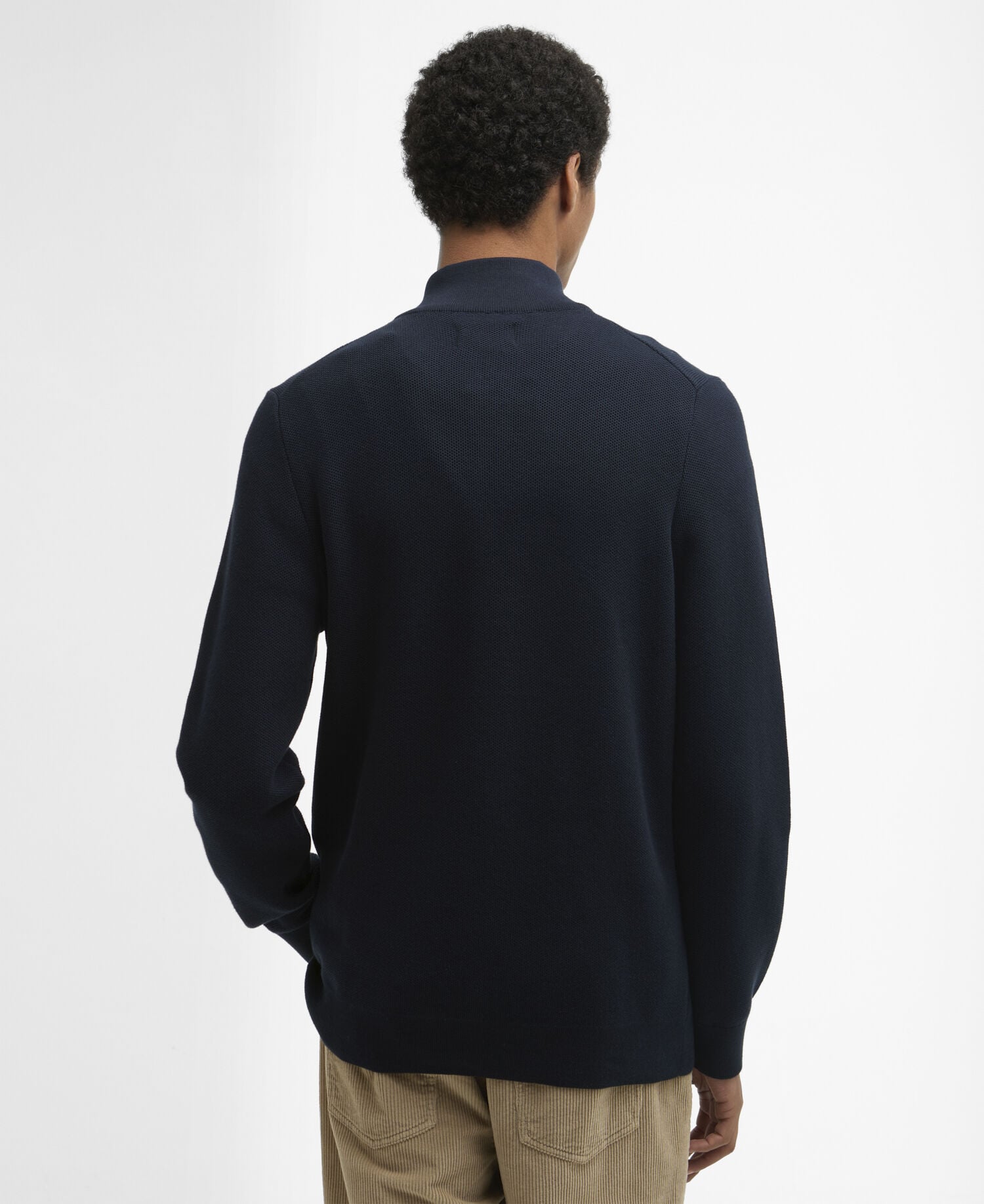 Pullover Essential Honeycomb Half-Zip Navy