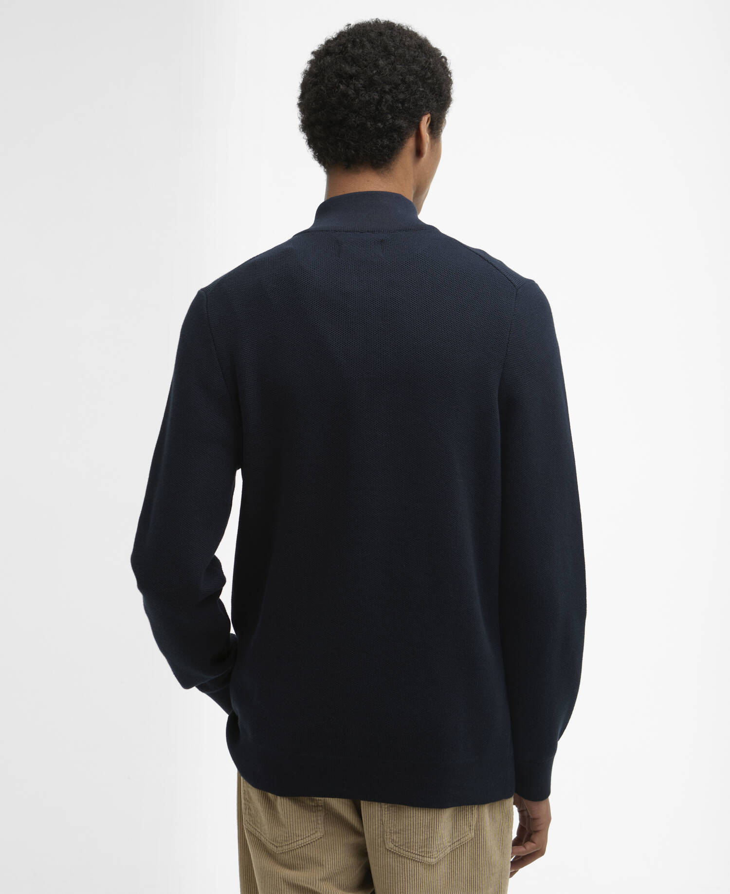 Pullover Essential Honeycomb Half-Zip Navy image number 2