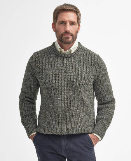 New Tyne Crew Neck Jumper Derby Tweed