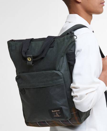 Zaino Field in tessuto cerato Sage/Classic
