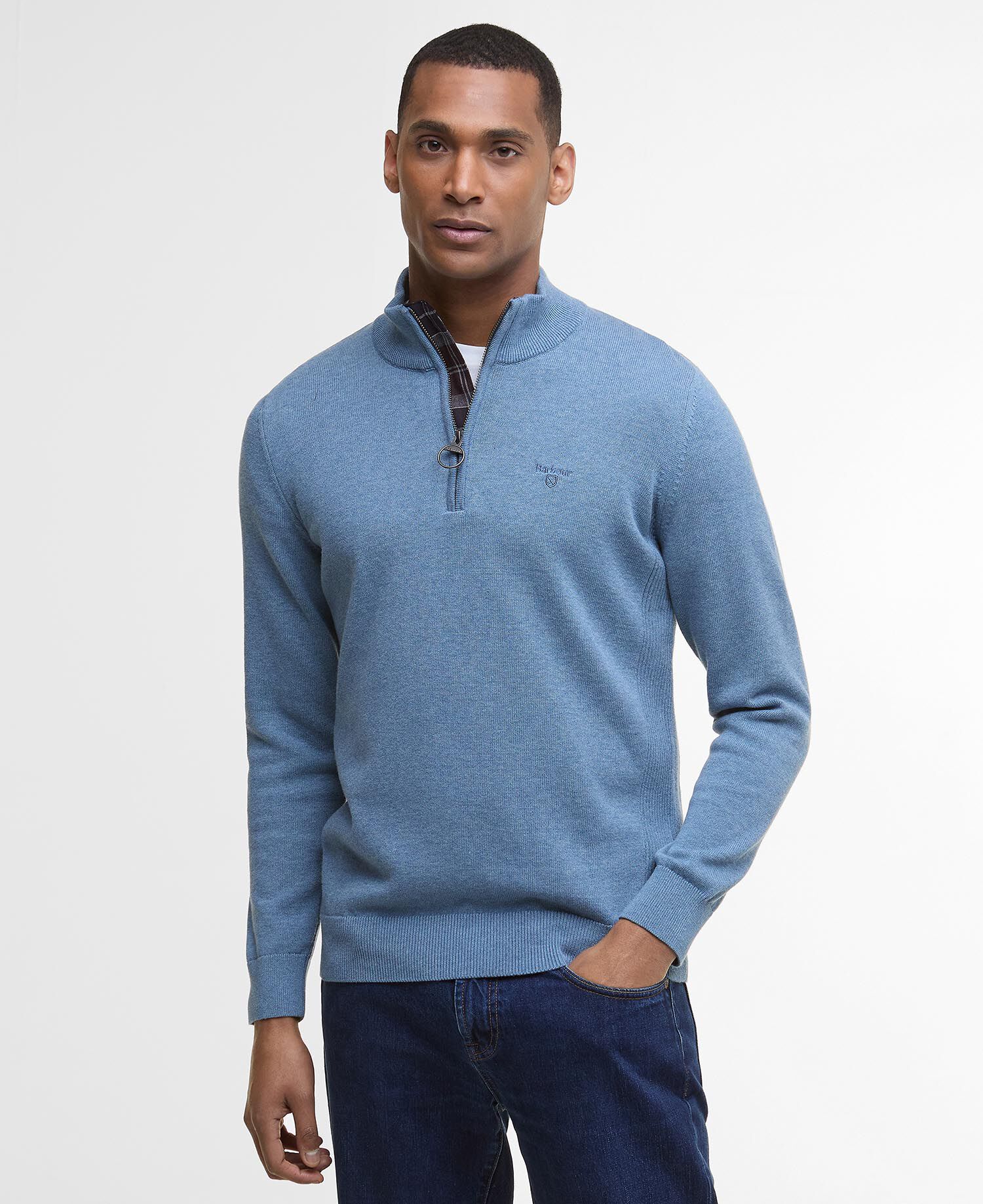 Buy Cotton Quarter-Zip Jumper for USD 140.00 | BARBOUR_US