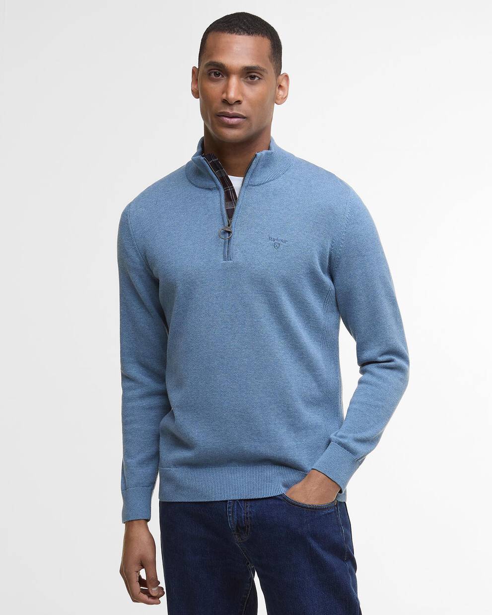 Cotton Half-Zip Jumper