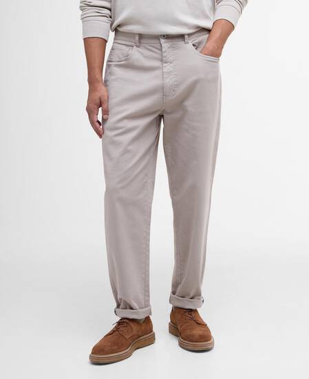 Pantaloni in tessuto stretch lavato dalla vestibilità regular Concrete Pantaloni in tessuto stretch lavato dalla vestibilità regular Concrete
