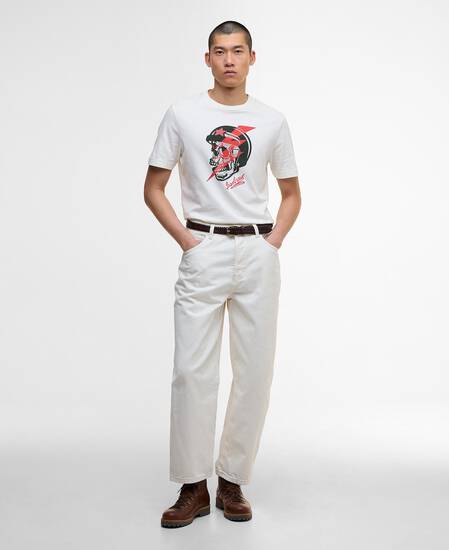 T-shirt con stampa Flash Whisper White