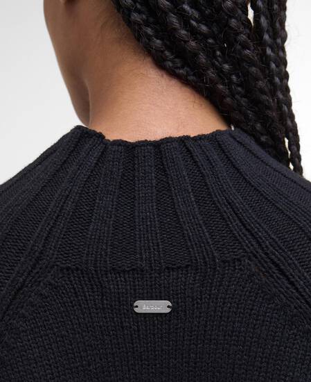 Vera Knitted Midi Dress Black