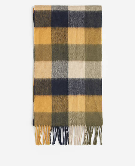 Large Tattersall Scarf Forest Mist
