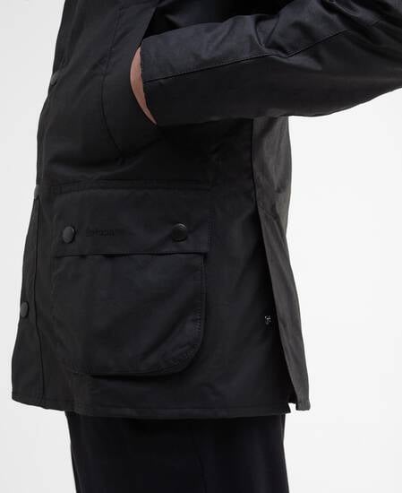 Ashby Waxed Jacket Black-Classic
