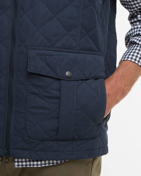 Sander Quilted Gilet Navy