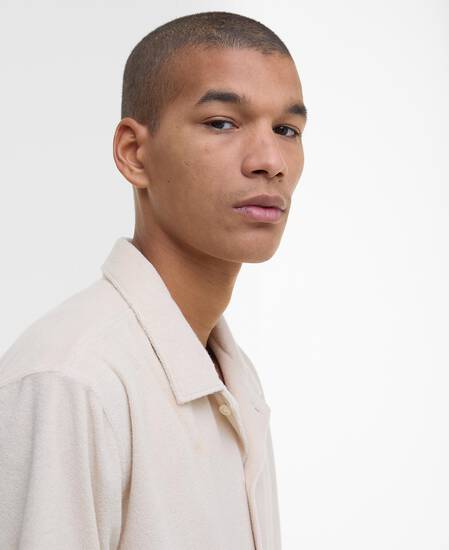 Rothbury Towelling Short-Sleeved Shirt Oatmeal