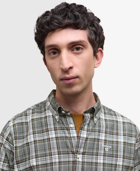 Mosswood Tailored Long-Sleeved Shirt Grey Marl