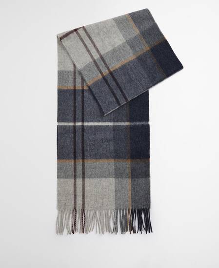 Carrbridge Tartan Scarf Grey Midnight Tartan