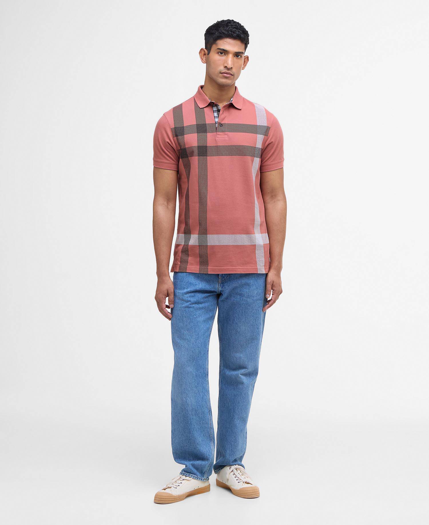 Blaine Tartan Short-Sleeved Polo Shirt image number 1
