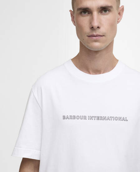 Outline Motor Graphic T-Shirt White