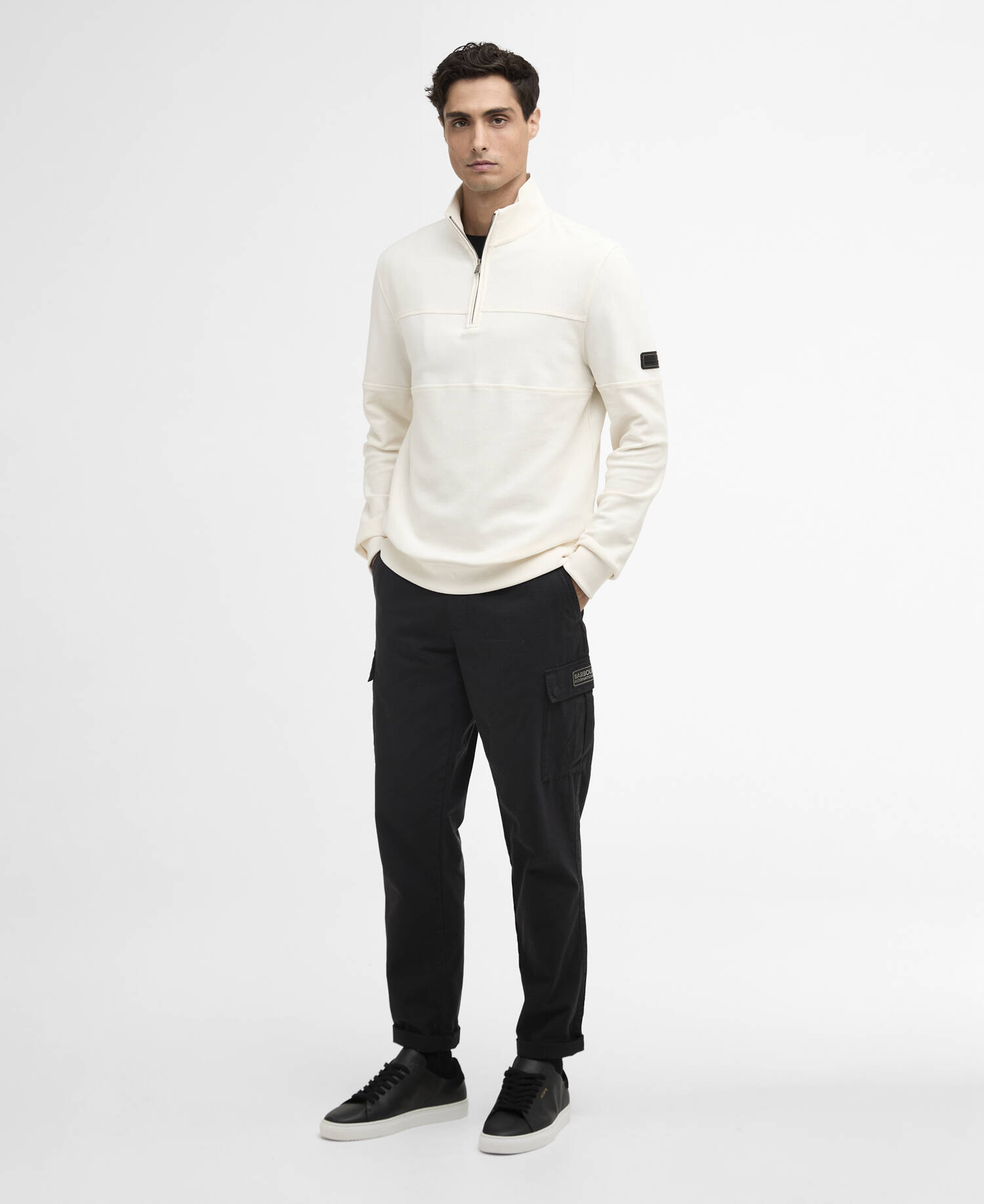 Kaspian Quarter-Zip Sweatshirt Whisper White image number 1