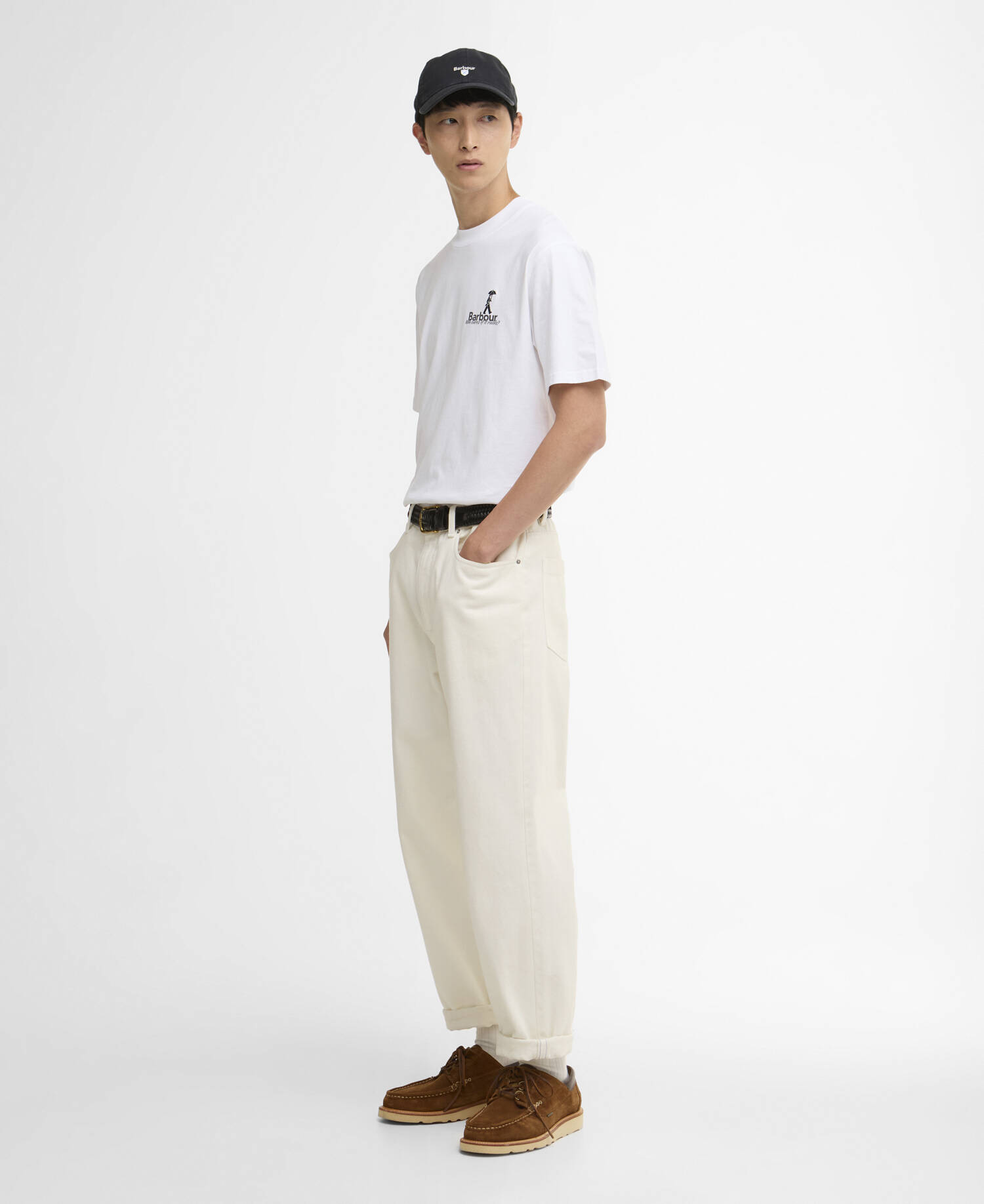 T-shirt oversize con stampa White image number 1