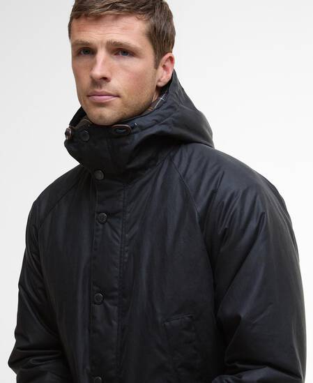 Bedale Waxed Parka Navy