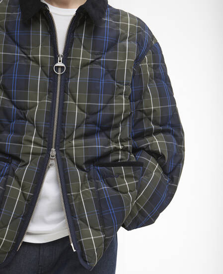 Barbour x ARKET Tartan Quilted Jacket Arket Tartan