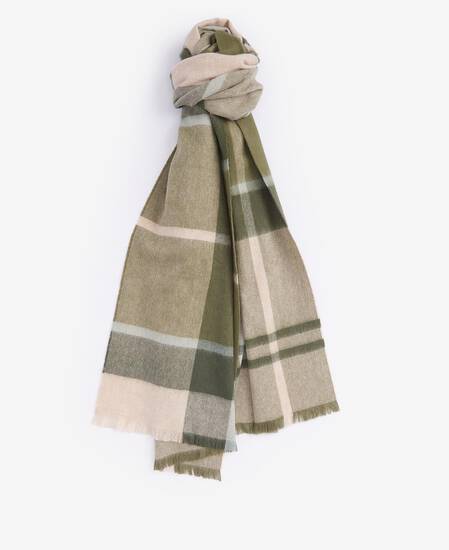 Rosefield Tartan Scarf Ancient Loden