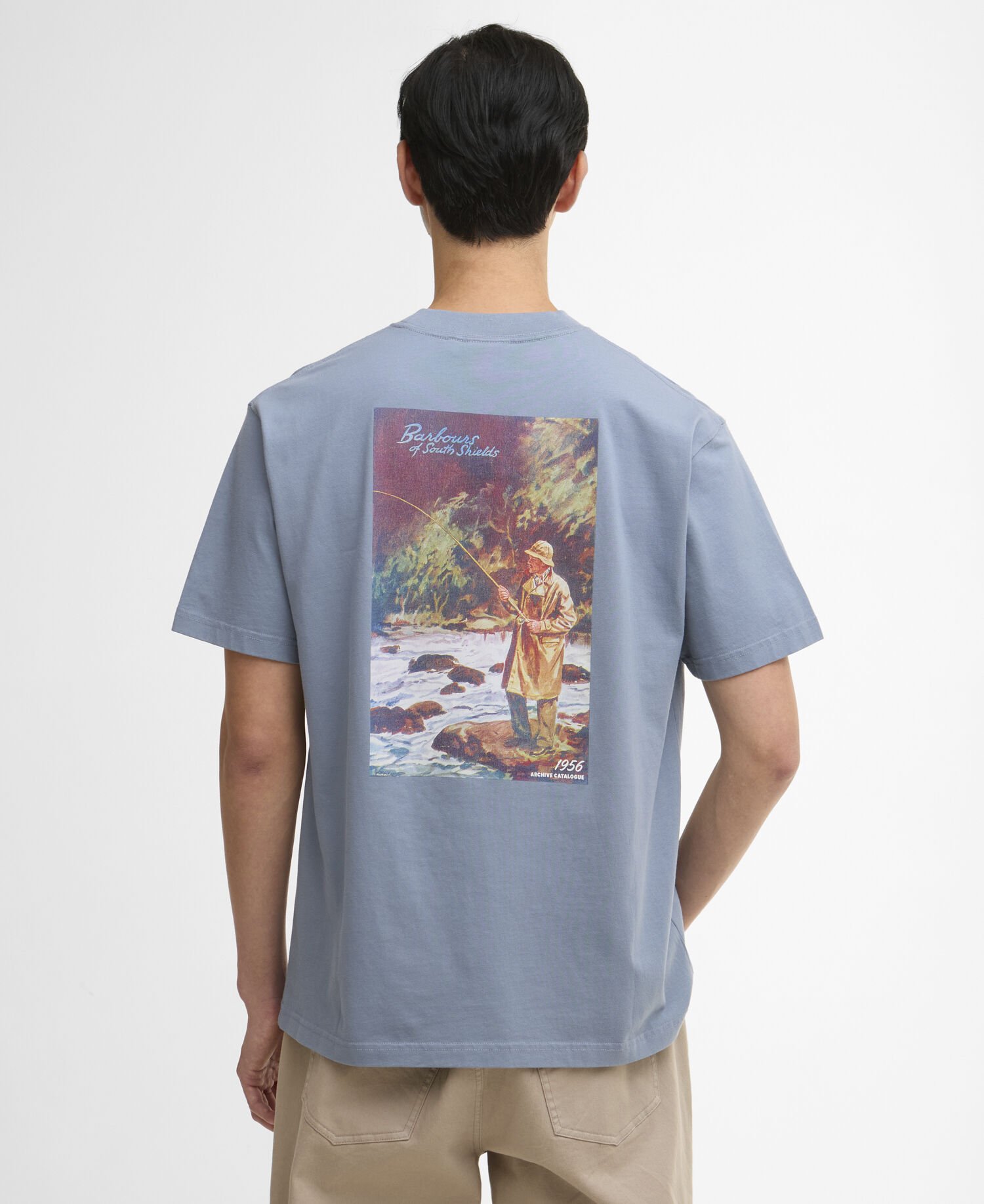 T-Shirt 1956 Graphic OS Washed Blue