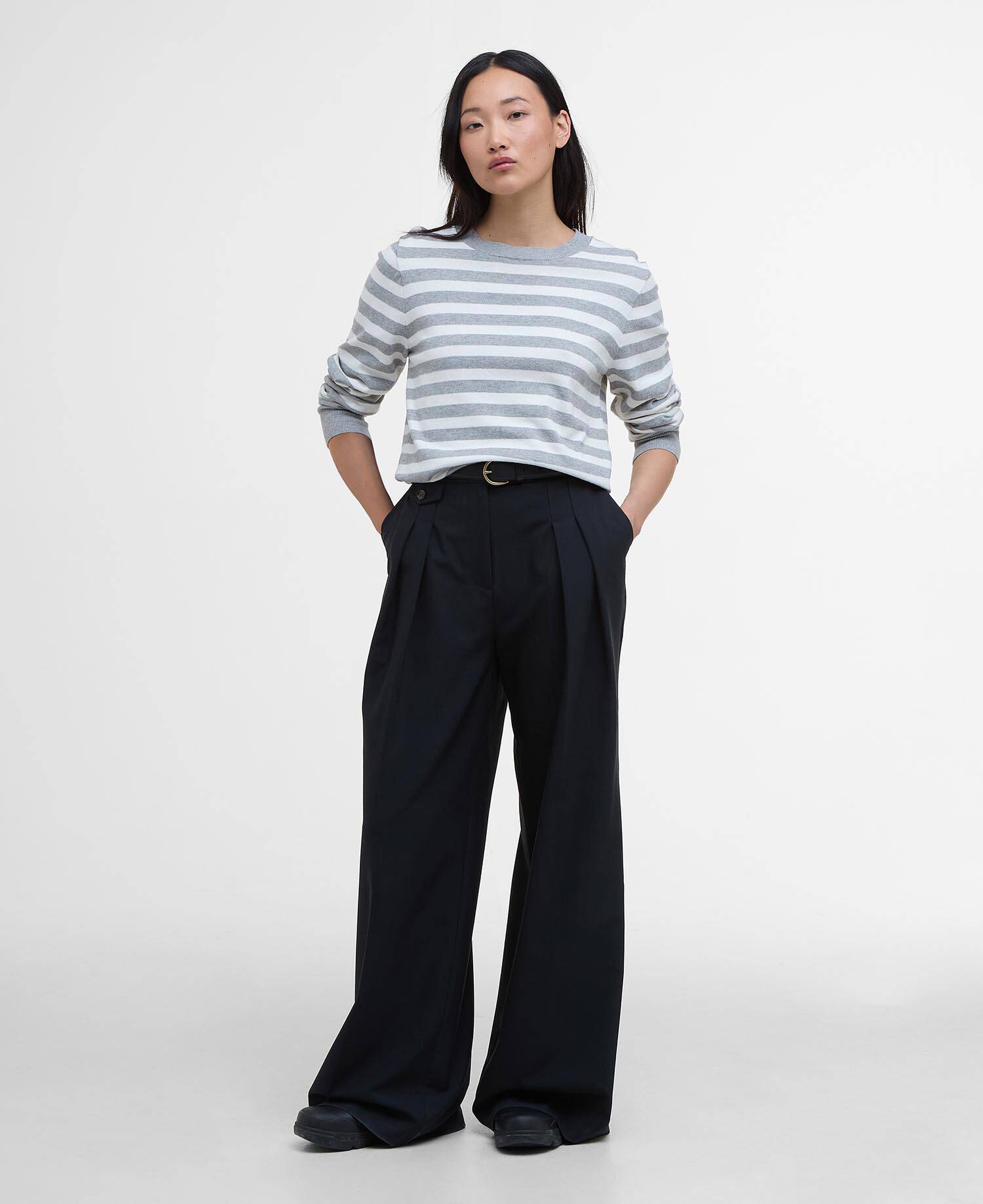 Lois Striped Crew Neck Jumper image number 1