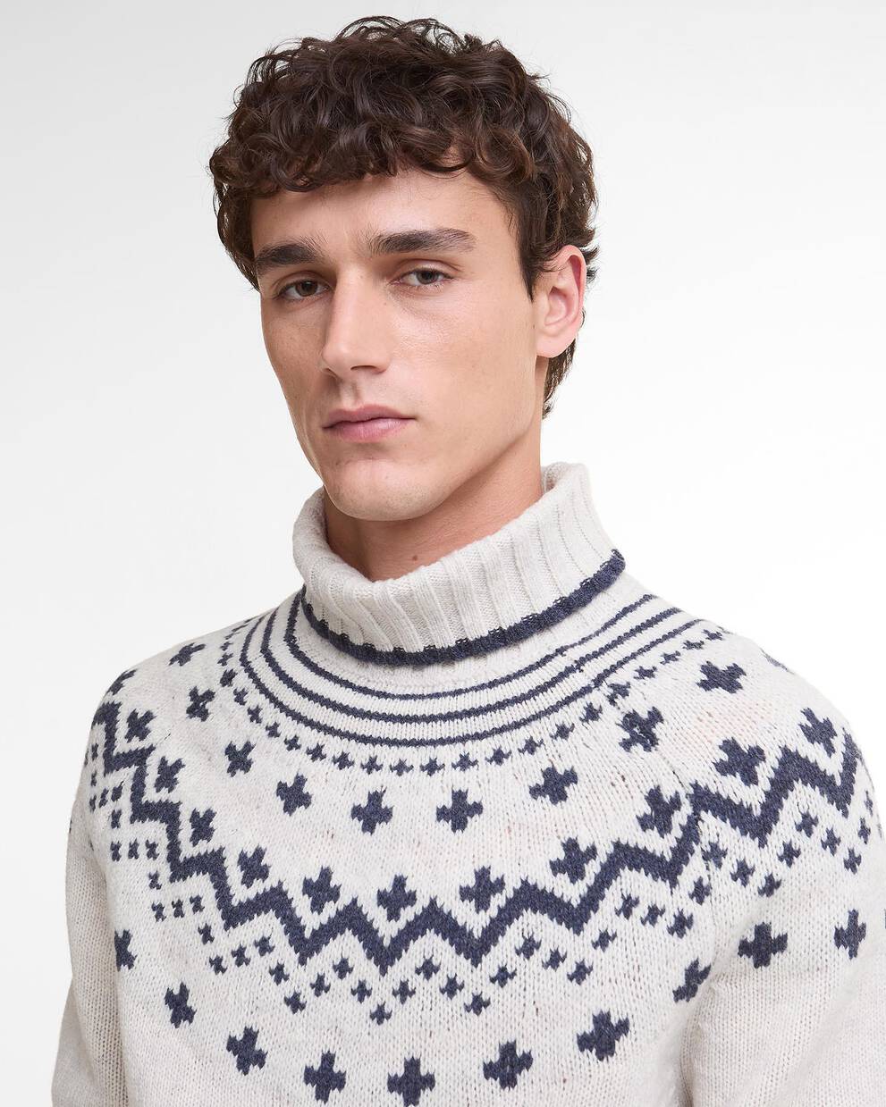 Hewton Fair Isle Roll Neck Jumper