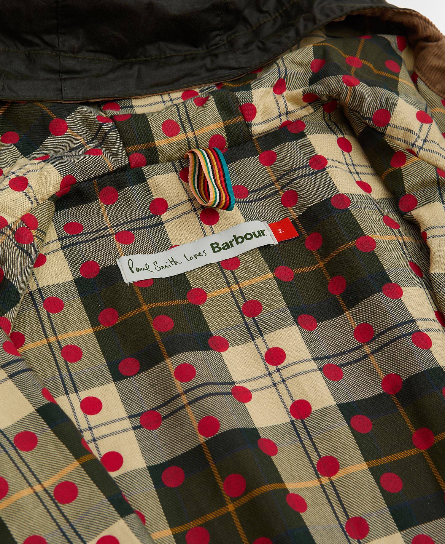 Paul Smith Loves Barbour Durham Waxed Jacket Archive Olive image number 8