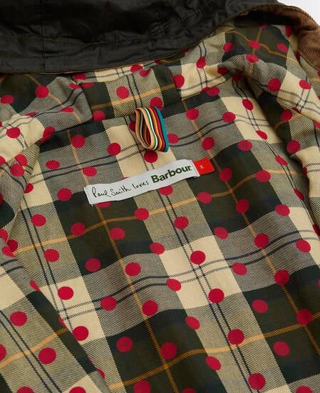 Giacca cerata Durham Paul Smith Loves Barbour Archive Olive