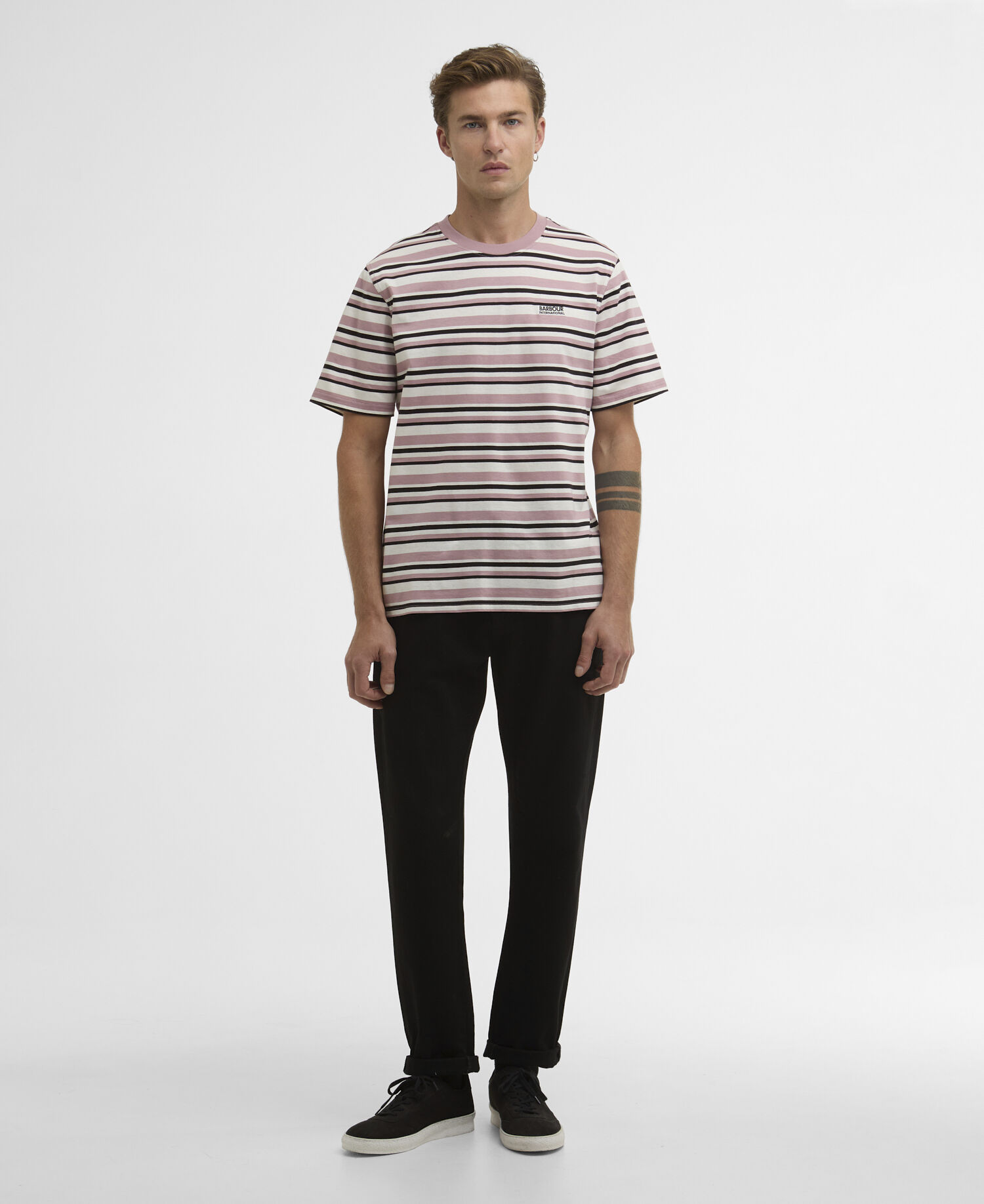 T-Shirt Burnwood Striped Woodrose