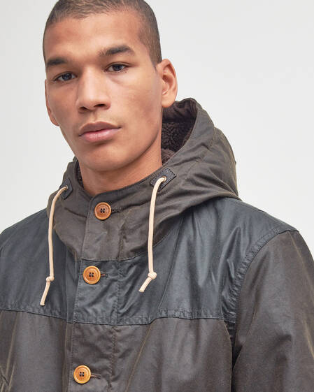 Game Parka Waxed Olive