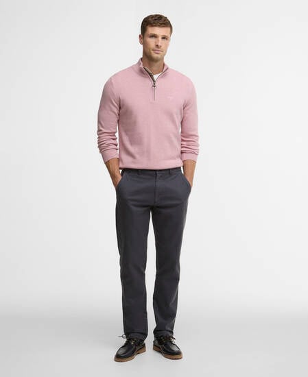 Washed Stretch Tailored Trousers Washed Navy