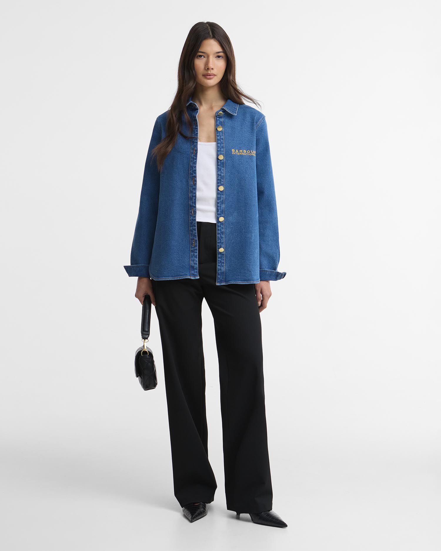 Seren Oversized Denim Shirt Denim Blue